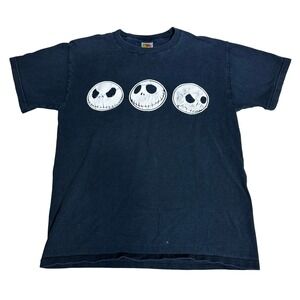 Nightmare Before Christmas‎ T Shirt Jack Skellington Faces Graphic Tee